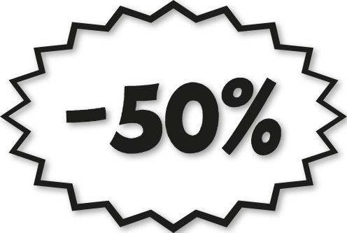 Sticker remise -50