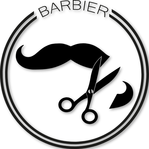 Sticker rond barbier