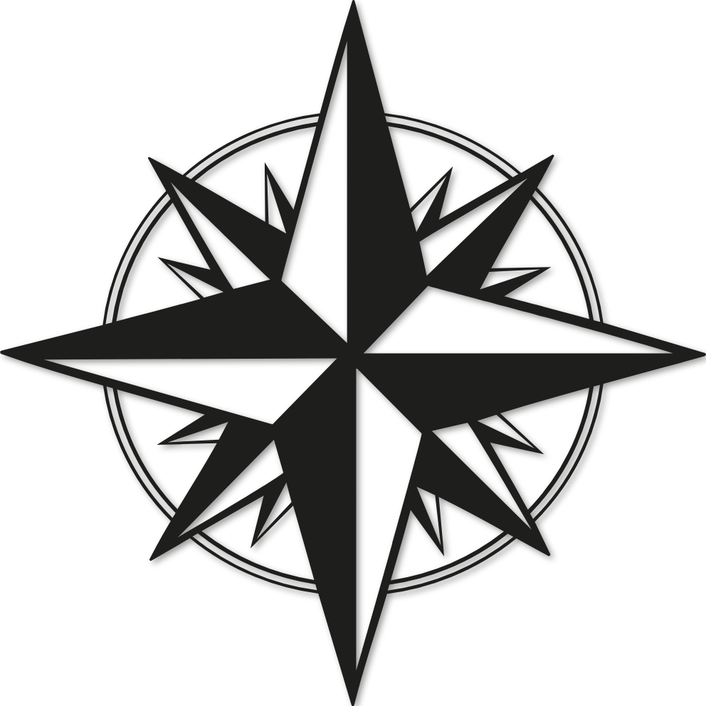 Sticker rose des vents modèle SCC16