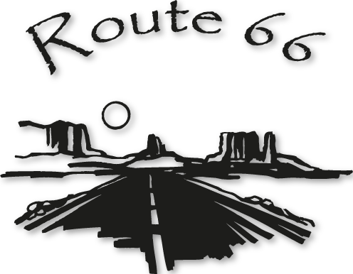 Sticker route 66 - Droit