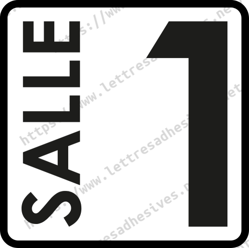 Sticker Salle 1 - Signalétique médicale