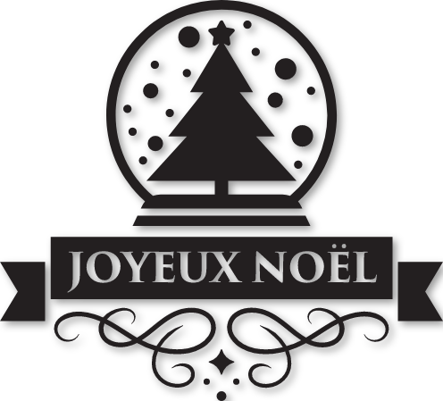 Sticker sapin joyeux noël