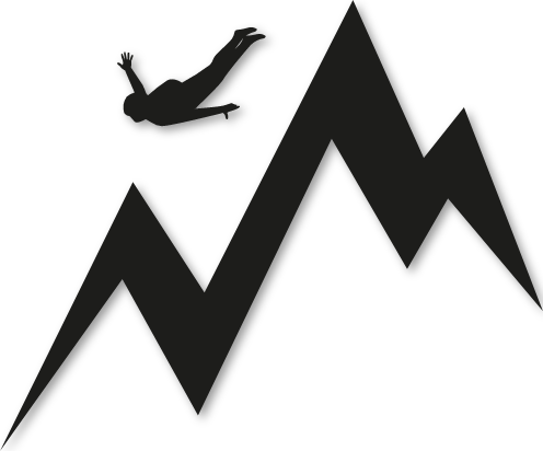 Sticker saut vol libre