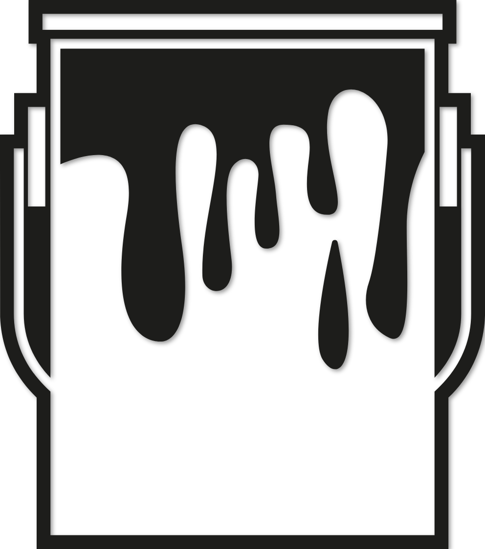 Sticker seau de peinture