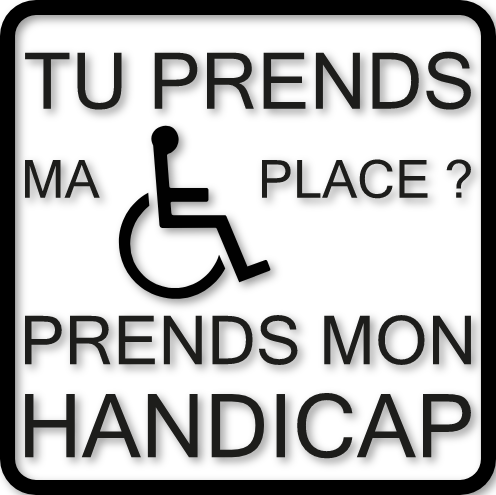 Sticker si tu prends ma place