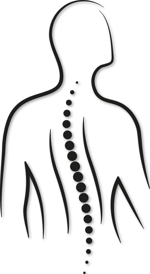 Sticker silhouette de colonne vertébrale