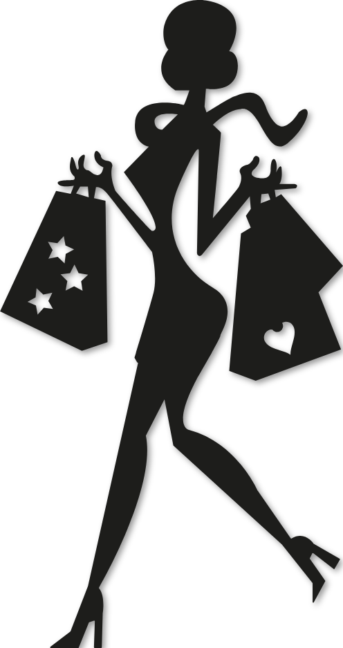 Sticker silhouette femme