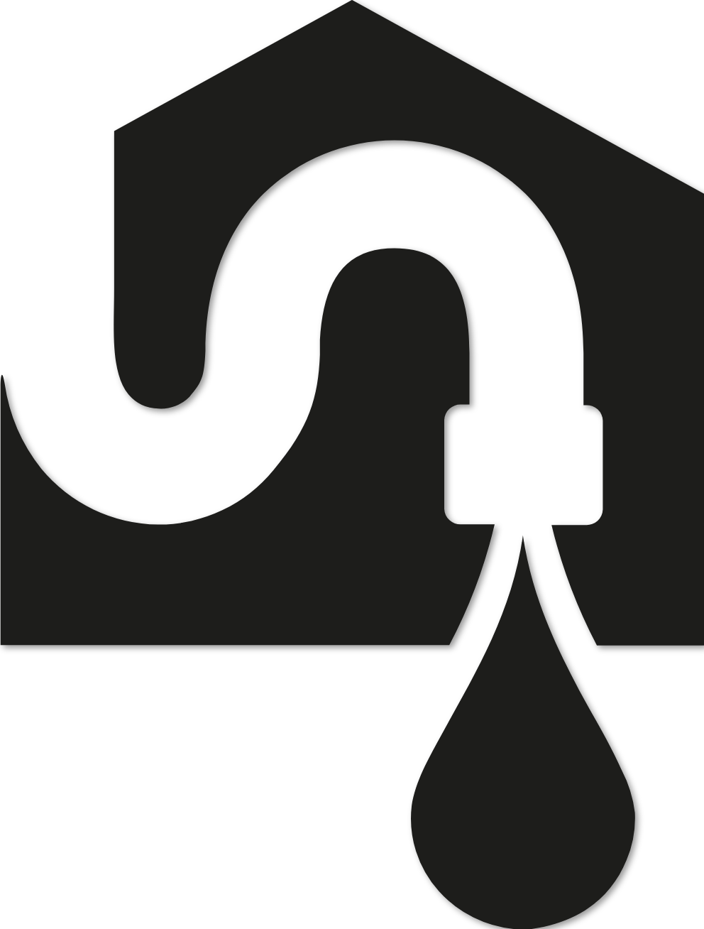 Sticker siphon goutte d'eau