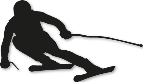 Sticker skieur modèle 01