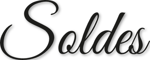 Sticker soldes écriture design