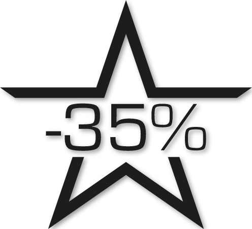 Sticker étoile soldes -35%