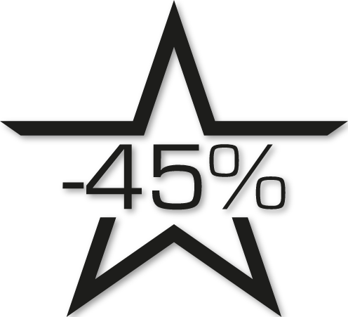 Sticker étoile soldes -45%