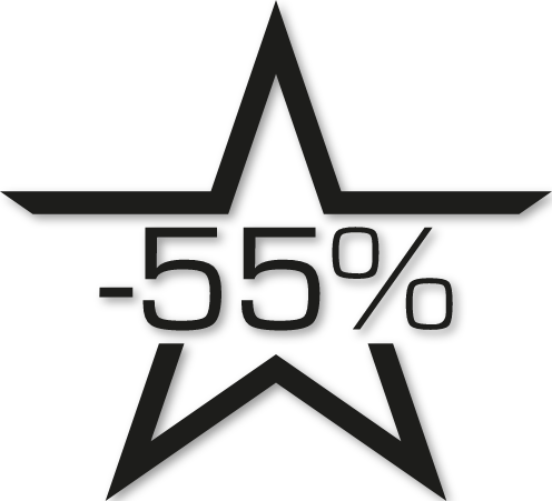 Sticker étoile soldes -55%