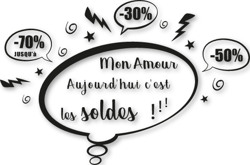 Sticker soldes Amour