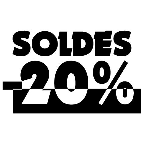 Chiffre soldes -20%