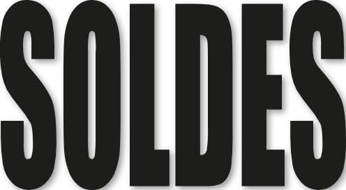 sticker soldes écriture horizontale