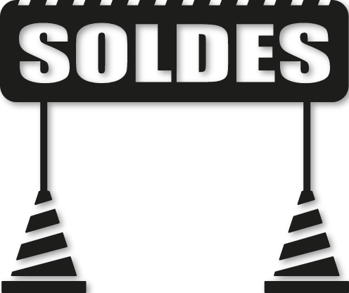 Sticker soldes en vue