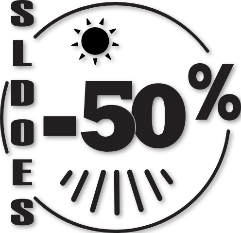 Sticker soldes été -50%