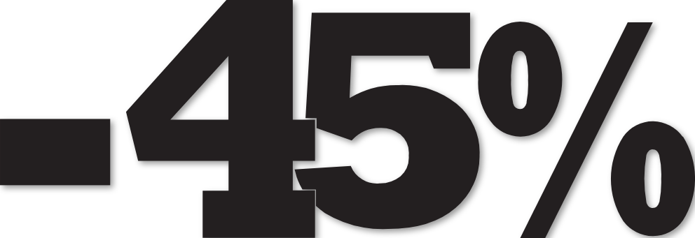 Sticker soldes hiver -45%