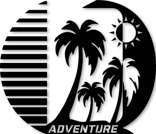 Sticker soleil palmier - Gauche