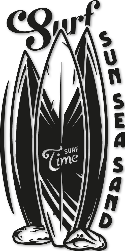 Sticker Surf sur la vague