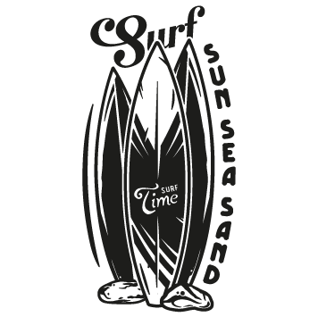 Sticker Surf sur la vague