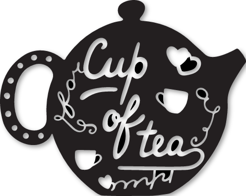 Sticker tasse de thé