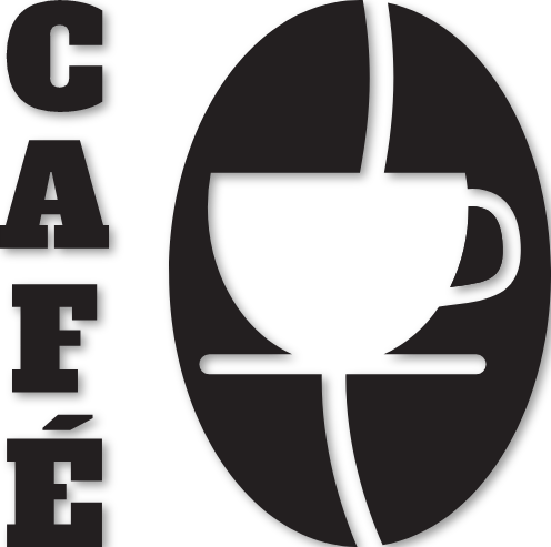 Sticker tasse grains de café