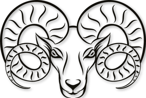 Stickers tête de Bélier