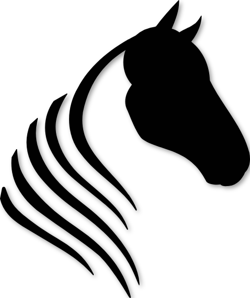 Sticker tête de cheval minimaliste