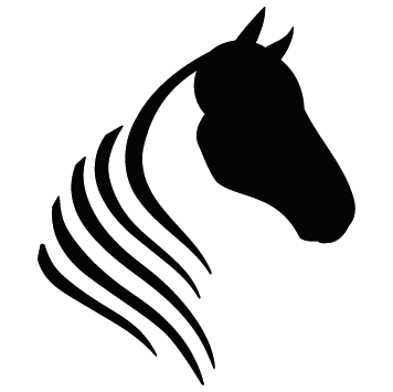 Sticker tête de cheval minimaliste