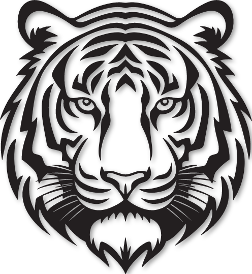 Stickers tête de Tigre