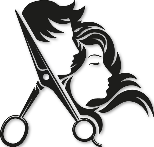 Sticker têtes design ciseaux