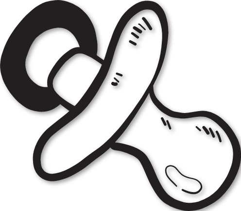 Sticker tétine