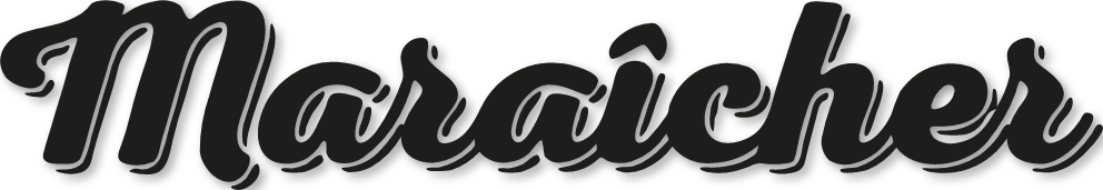 Sticker texte maraîcher