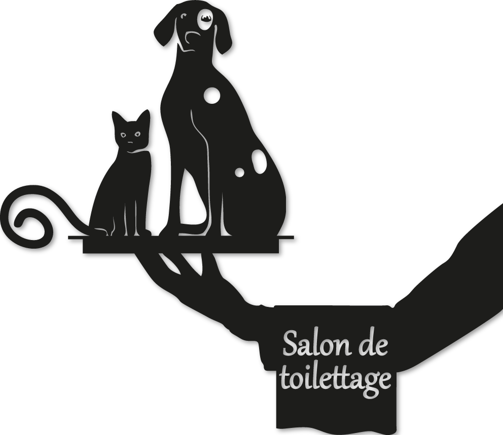 Sticker toilettage sur plateau