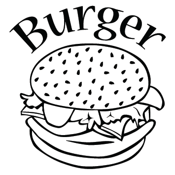 Sticker top burger