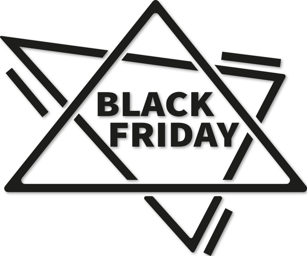 Sticker triangle Black Friday
