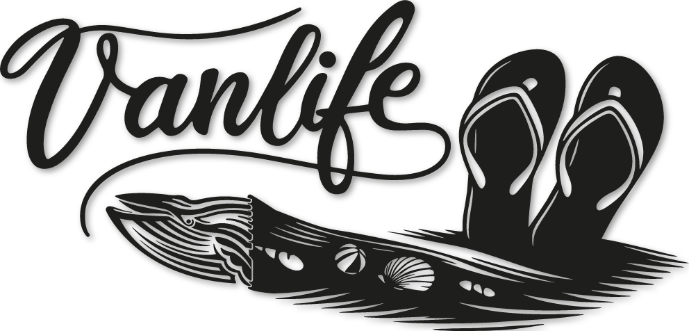 Sticker Vanlife Tongs & Plage