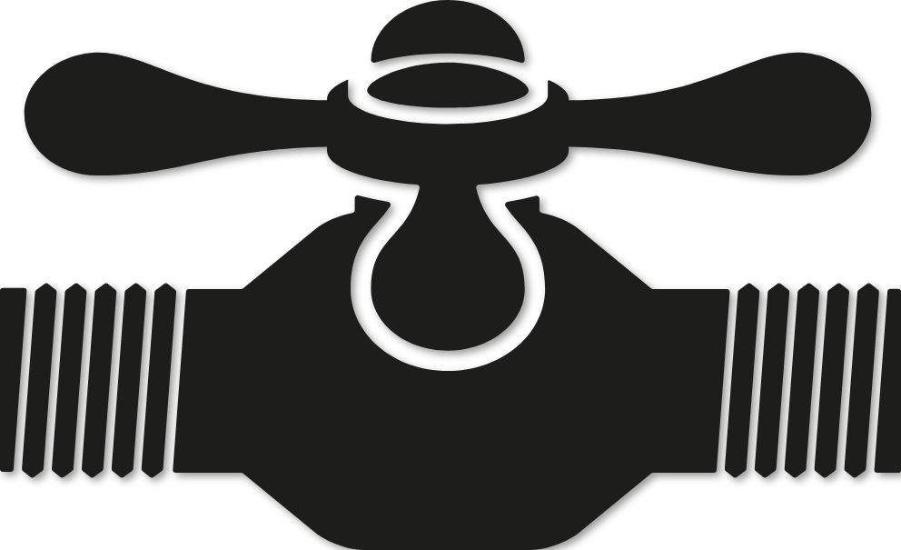 Sticker vanne d'arrivée d'eau