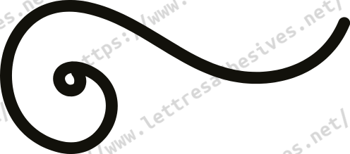 Sticker volute modèle 10