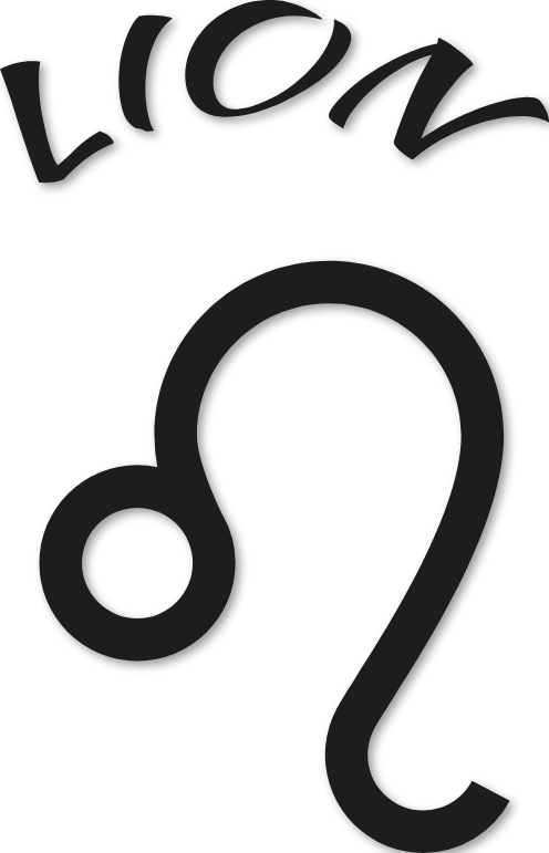 Sticker zodiaque lion