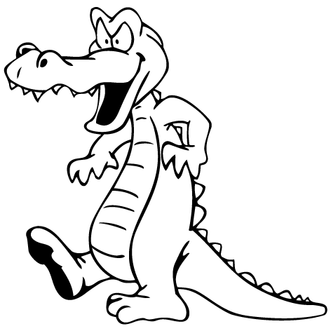Sticker crocodile dinosaure : STD21