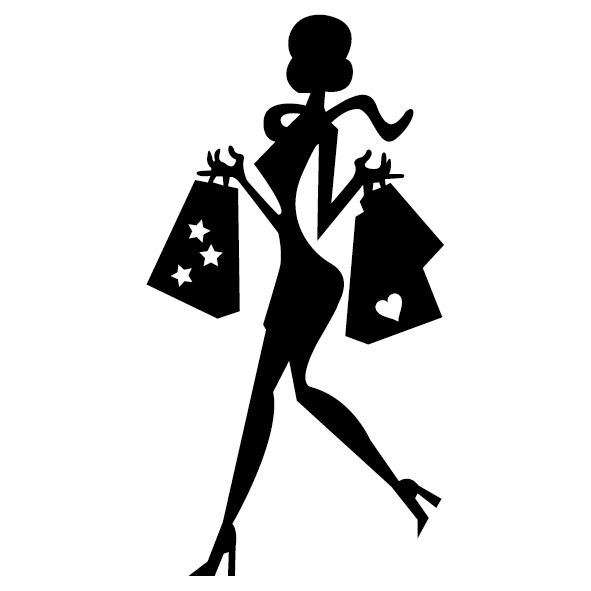 Sticker silhouette femme