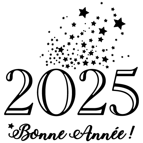 Sticker bonne année 2025