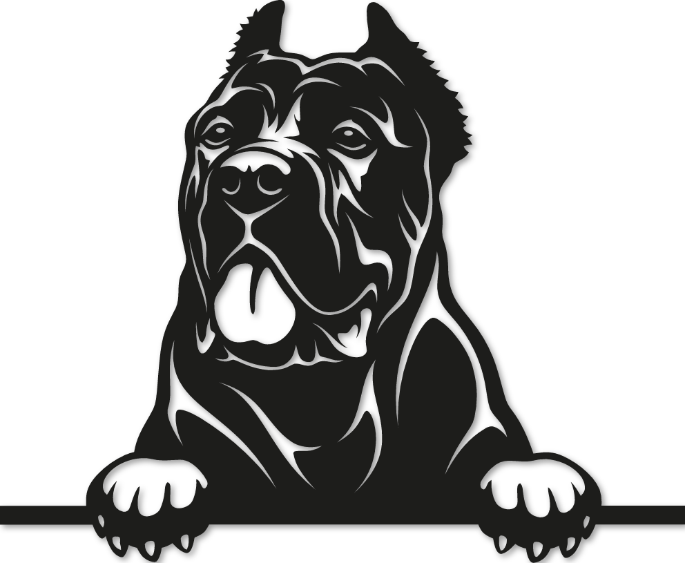 Stickers Cane Corso personnalisable