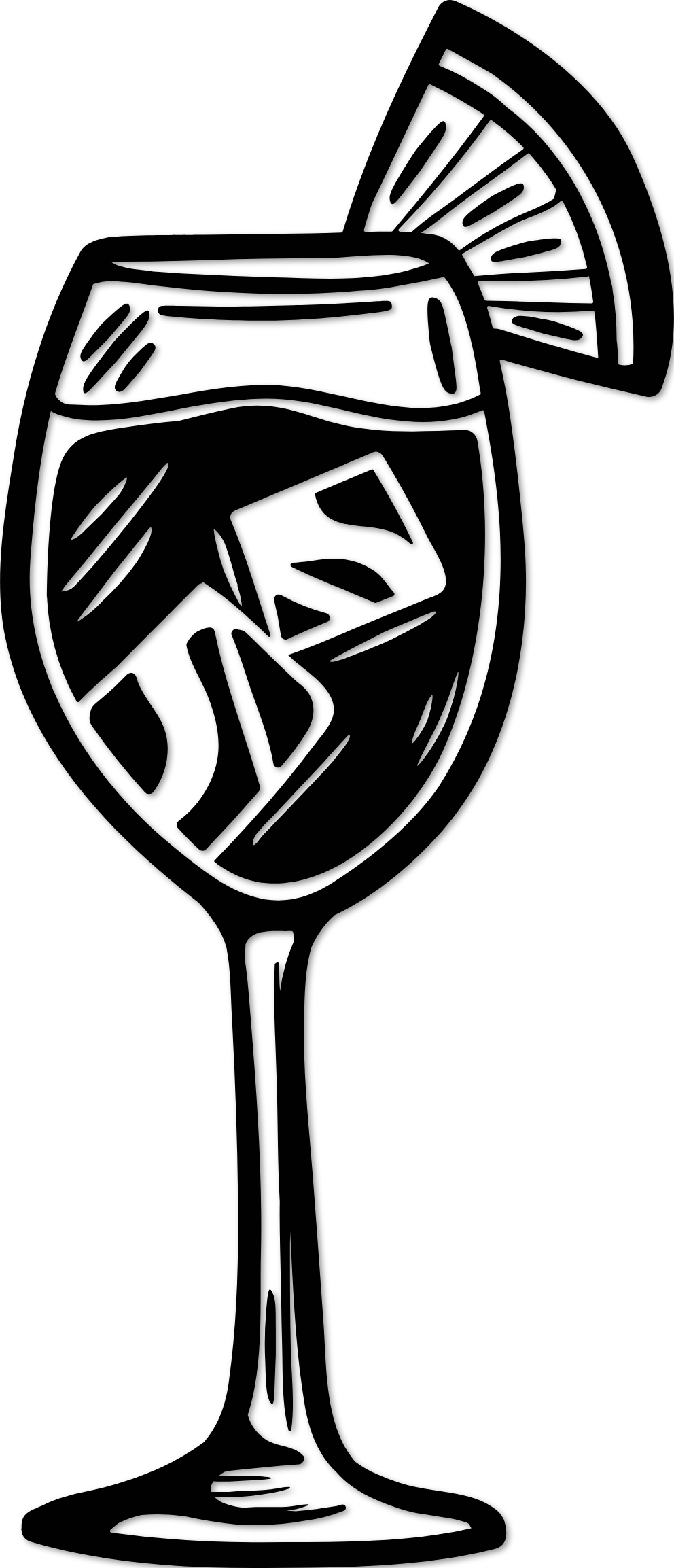 Sticker cocktail ananas