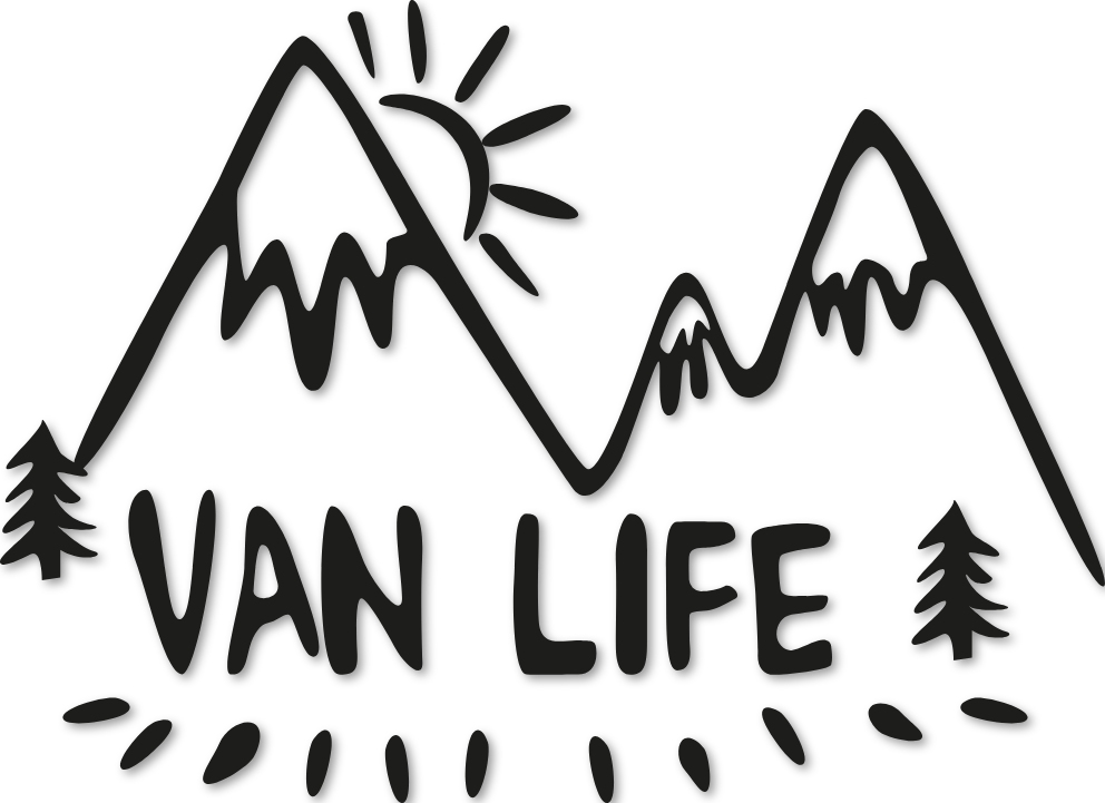 Sticker montagne van life
