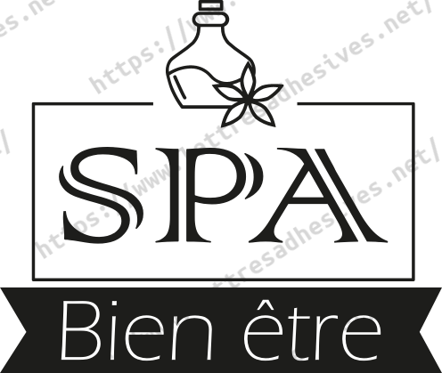 Sticker Spa Bien-être - Ambiance Zen et Détente