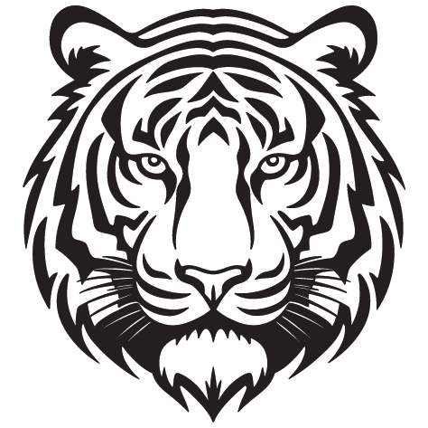 Sticker tête de Tigre